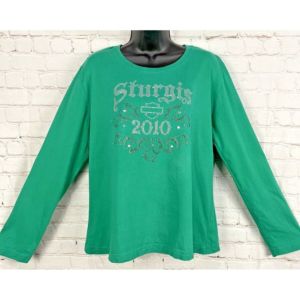 Women’s Black Hills Harley Davidson "Sturgis 2010"" Long Sleeve Shirt (Large)